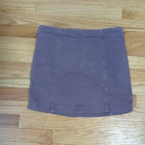 Free People Mini Skirt in Purple